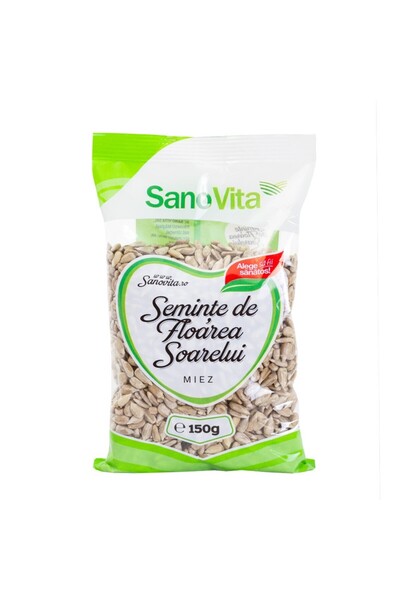 Sano Vita Semințe de floarea soarelui în pungă de 150g