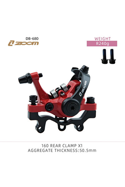 Choice DB680 Red rear ZOOM DB680 Bicycle Disc Brake Mountain Bike Mechanical ...