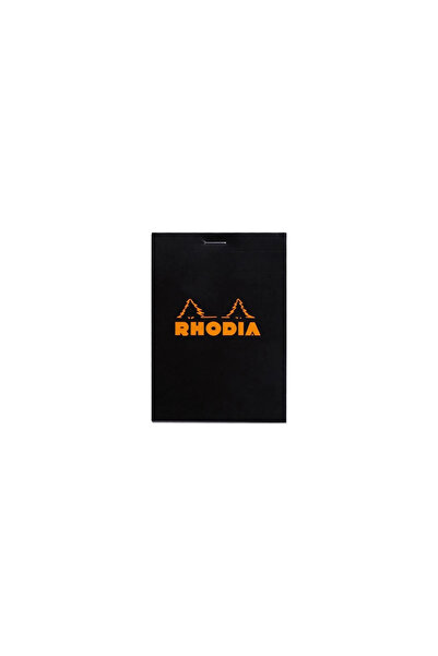 Rhodia Blocnotes 8,5 x 12 cm, capsat, 80 file, N°12, Basic, negru