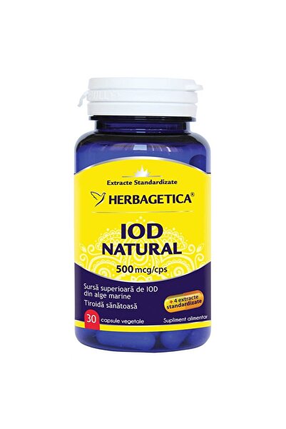 herbagetica Supliment alimentar cu iod, 30 capsule vegetale