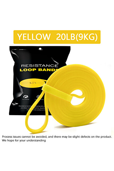 Choice أشرطة مقاومة من اللاتكس باللون الأصفر، أداة شد للصالة الرياضية المنزلي...