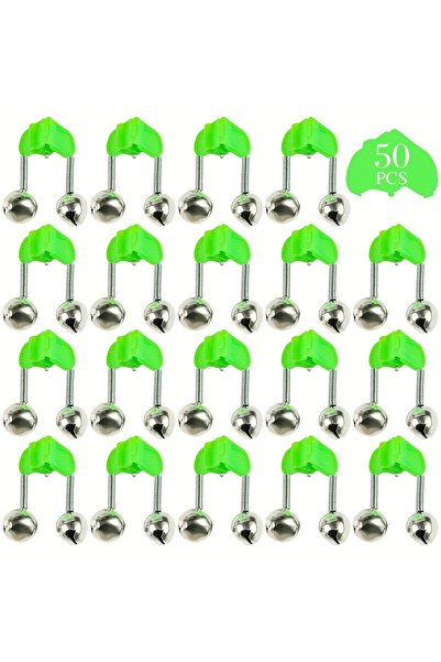 Choice 50 قطعة من أجراس إنذار الصيد، مشبك تنبيه لدغة قضيب الصيد، مشبك قضيب ال...