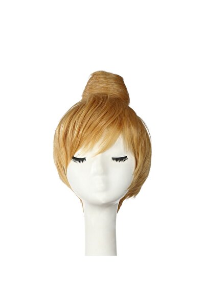 Choice تينكر بيل أميرة الفتيات تينكر بيل تلبيس تينكر بيل تأثيري شعر مستعار تينكر بيل شعر أشقر قصير مع كعكة