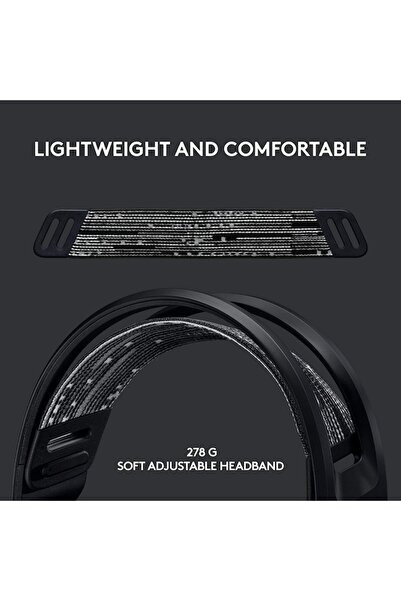 logitech Căști wireless de gaming G733, ultralegere, Lightsync RGB, negre