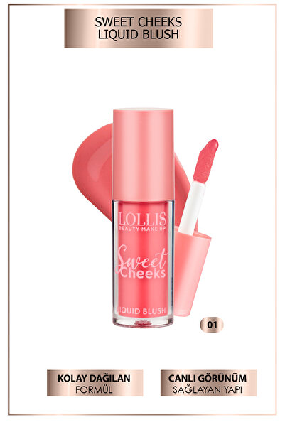 Lollis Sweet Cheeks Liquid Blush / Sweet Cheeks Likit Allık /