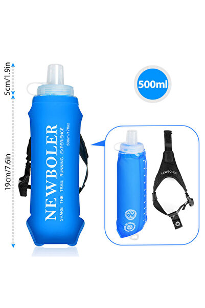 Choice BOT226 سوار معصم خفيف الوزن للغاية قابل للطي 500 مل زجاجة مياه للرياضا...