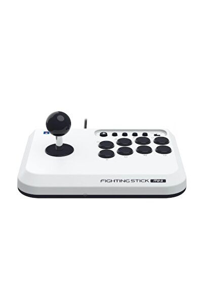Hori Controller with Cable, Fighting Stick Mini, PlayStation 5, PlayStation 4, Arcade, White