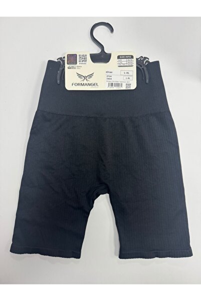 Yelken Giyim Black Leggings Seamless, High Waist, Stretchy and Gathering Seamless Sports Short Shorts Leggings