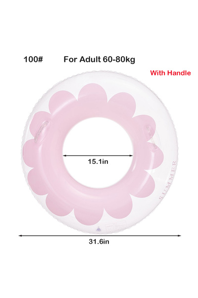 Choice للبالغين من 60 إلى 80 كجم، حلقة سباحة Rooxin للبالغين قابلة للنفخ، أنب...