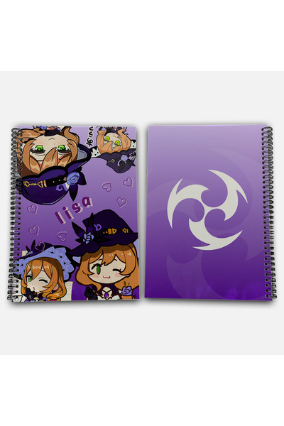 Define Moyas دفتر مدرسي جينشين إمباكت ليزا كاريلي مقاس A4، 72 ورقة، موديل 1