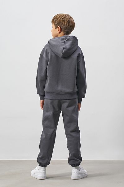 Minipodyum Kangaroo Pocket Hooded Boys Bottom Top Tracksuit Set