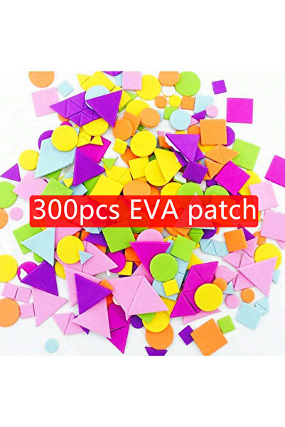 Choice1 300 قطعة من ألعاب الحرف اليدوية للأطفال من JH، رقعة إسفنجية على شكل ع...