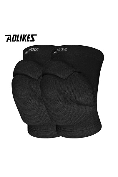 Aolikes زوج واحد من وسادات الركبة السميكة الرياضية مقاس XL باللون الأسود لكرة...
