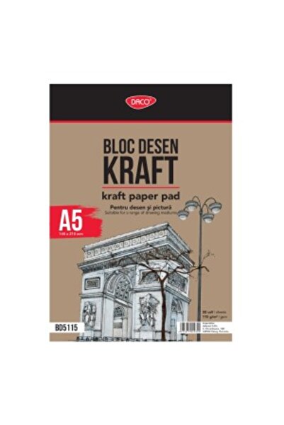 daço Craft Paper Pad A5, Paper Weight 115 g/sm, 50 Sheets, Material Paper