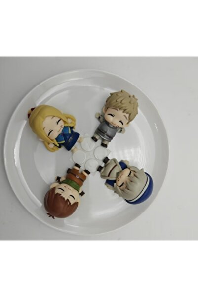 BANDAI بدون صندوق 01 4 قطع/مجموعة أنمي لذيذ في الزنزانة ماريليث لايوس يأكل بالكامل ألعاب شخصيات لطيفة 6.5 سم