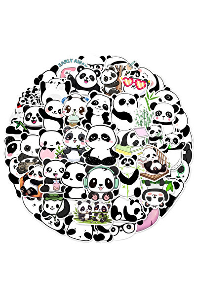 Choice 50PCS Cute Panda Graffiti Sticker Phone Case, Luggage, Water Cup, Tablet Guitar Waterproof Sticker