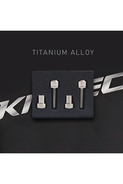 Choice M5-18mm Silver KRSEC Titanium Alloy TC4 Stem Bolts M5x18mm Bicycle Han...