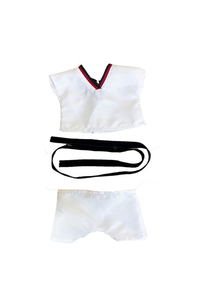 Choice ملابس دمية سوداء مقاس واحد 6.69 بوصة لقلادة LABUBU كبديل لبدلة الرياضة والترفيه