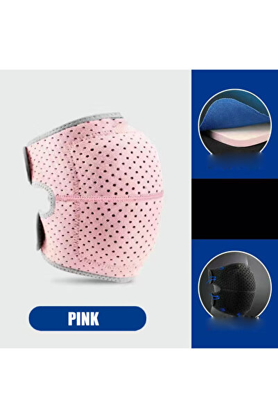 Choice M 1 قطعة وردية 1 قطعة وسادات ركبة ضاغطة رياضية واقية مرنة إسفنجية سميك...