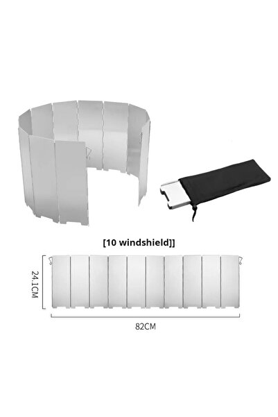 Choice 10 Plates Ultralight Outdoor 10 Plates Foldable Wind Shield Camping St...
