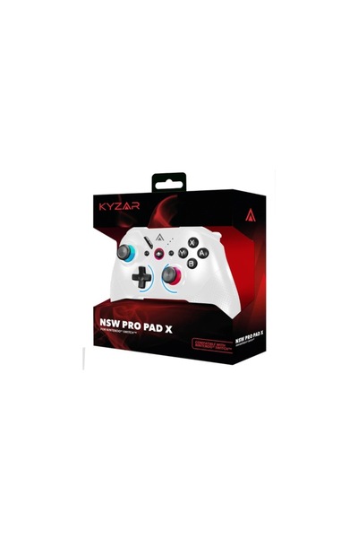Spartan Gear Controler Kyzar Switch Pro Alb pentru Nsw