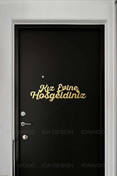 ioadesign Bine ați venit în casa ei - Graffiti decorativ din lemn - Promisiun...