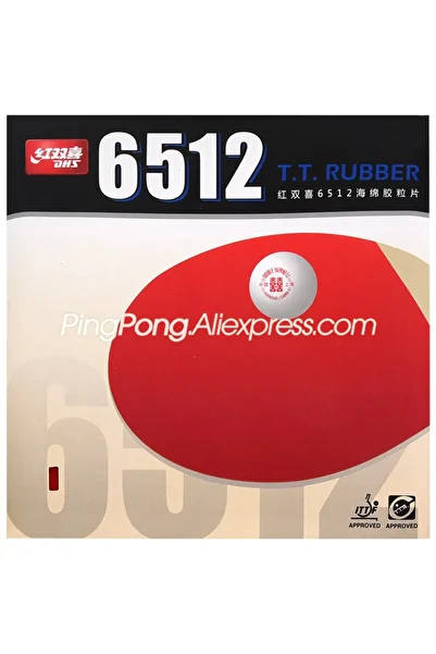 Choice Red Original DHS 6512 Table Tennis Rubber (Allround Type) Ping Pong Sponge