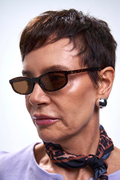 Bilge Karga Estelle Leopard Brown Sunglasses