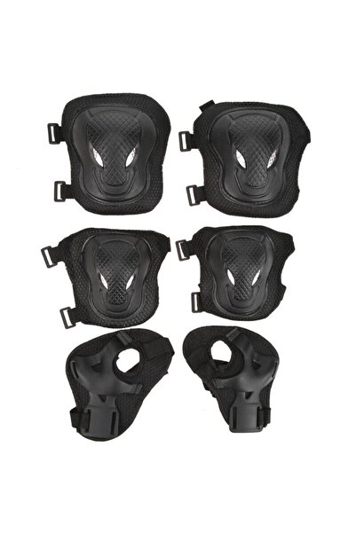 Choice مجموعة معدات حماية سوداء للنساء والرجال من وسادات الكوع والمعصم والركب...