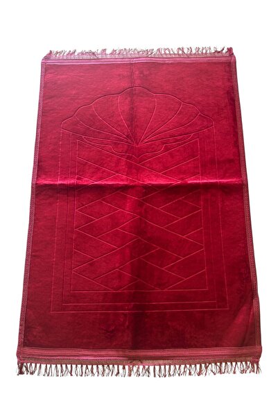 Zey-Al Hajj Umrah Gift Luxury Thick Soft Plush Prayer Rug Non-Slip Base 80X120 cm