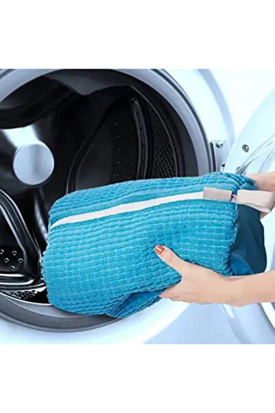 EVİMA Shoes and Special Items Washing Bag Zipper Protection Microfiber Pasta Cloth