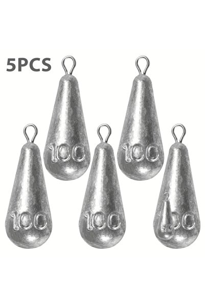 Choice 100 جرام - 3.53 أونصة، 5 قطع من أوزان الصيد، 10 أحجام من أوزان الصيد ع...