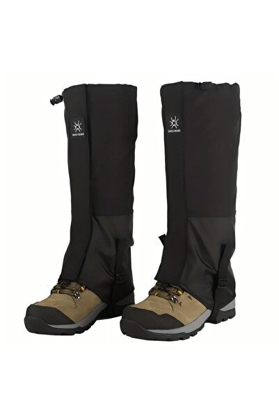 Choice مقاس واحد أسود مقاوم للماء للمشي لمسافات طويلة، أغطية أحذية الثلج مع ح...