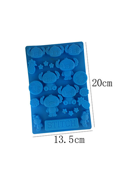 Choice1 A Anime cute Stitch 3D Silicone Ice Cube Tray Figure Cake Mold Chocolate Candy Molds DIY Birthday C.