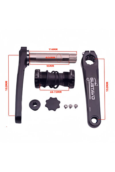 Choice كرنك BSA 152MM BB GUSTAVO كرنك دراجة للأطفال للتركيب المباشر كرنك دراج...