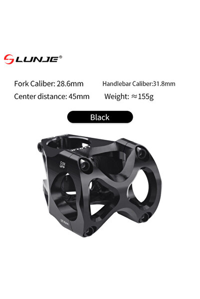 Choice جذع دراجة أسود مقاس 31.8 × 45 مم مصنوع من مادة CNC، طاولة دراجة جبلية ...