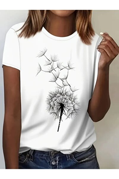 CLASİVA Modern Design Custom Printed Women's Unisex Oversize Crew Neck T-Shirt