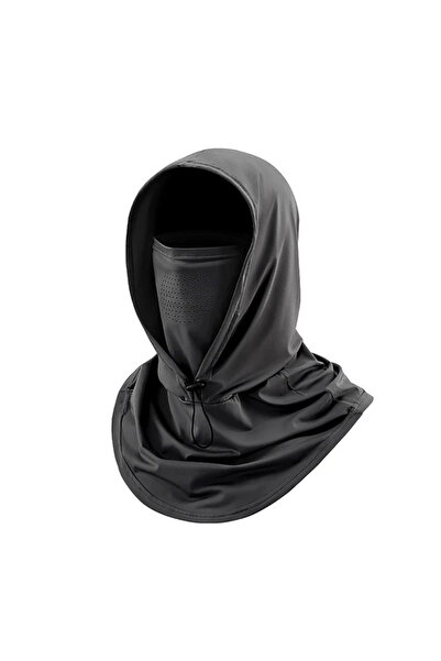 Choice قناع أسود كامل الوجه للحماية من الشمس والرياح وقبعة رياضية لركوب الدرا...