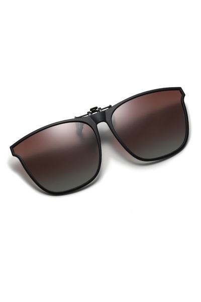 Choice Gradient Tea Fashionable Polarized Myopia Glasses Clip Driver's Goggle...