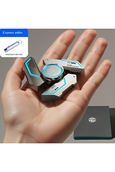 Choice لعبة فيدجيت سبينر معدنية زرقاء من AK، قطعة واحدة، تتوهج في الظلام، محامل هادئة، لتخفيف التوتر للأطفال والكبار