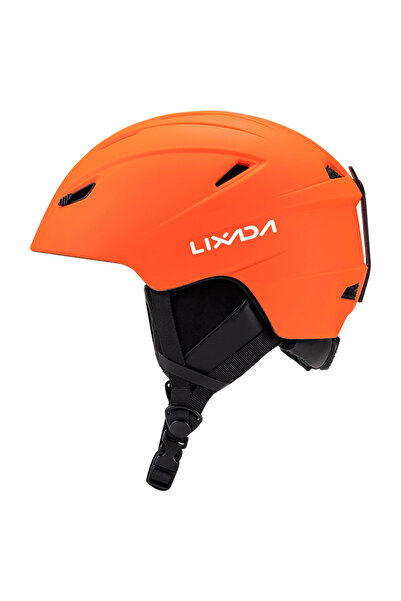 Choice مقاس M برتقالي خوذة تزلج دافئة متكاملة قابلة للتعديل وخفيفة الوزن ومري...