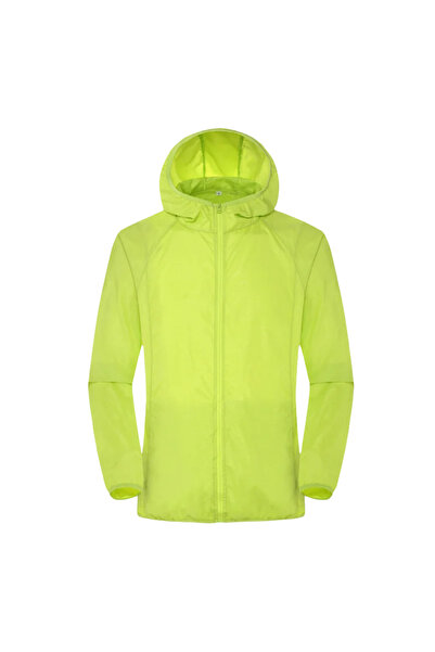 Choice Green L Camping Rain Jacket Men Women Waterproof Sun Protection Clothi...