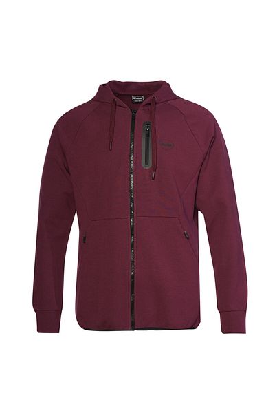 hummel Nova Men's Burgundy Hooded Jacket