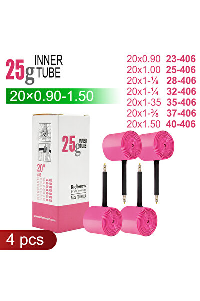 Choice صمام بريستا 65 مم 406 20x0.90-1.5 4 قطع RideNow دراجة أنبوب داخلي TPU 20 بوصة إطار 20x0.9 1.0 1-1/8 1-1/4