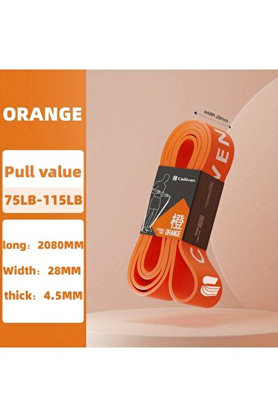 Choice حزام مطاطي برتقالي للياقة البدنية للرجال، حزام مقاومة، حزام سحب، حبل س...