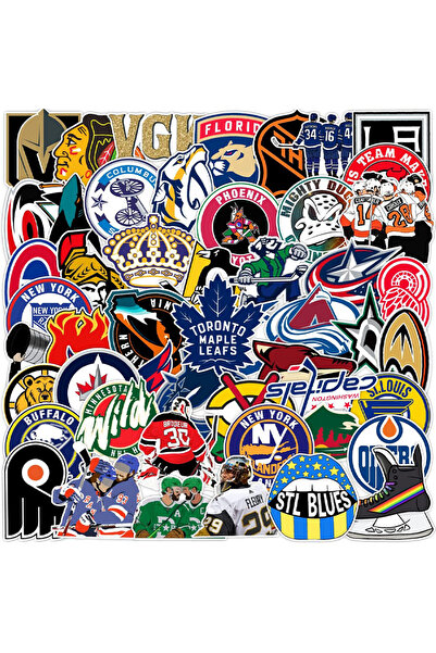Choice 50 قطعة من ملصقات هوكي الجليد للأولاد والبنات والبالغين مصنوعة من الفي...
