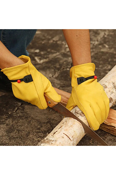 Choice قفاز عمل من جلد البقر مقاس XL مصنوع من جلد البقر الناعم لحماية اللحام ...