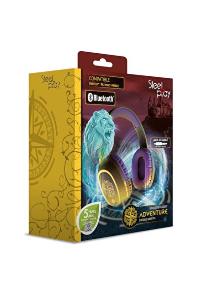 Steel Play Wireless Adventure Magic Headphones for NSW, PS5, PS4, Xbox Series, PC, Brown