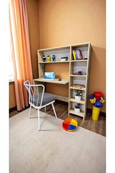 Özel Yapım Kitaplıklı Çalışma Masası – Suntalam, Modern ve Fonksiyonel Tasarım