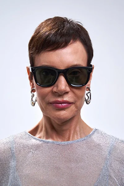Bilge Karga Belen Black Green Sunglasses